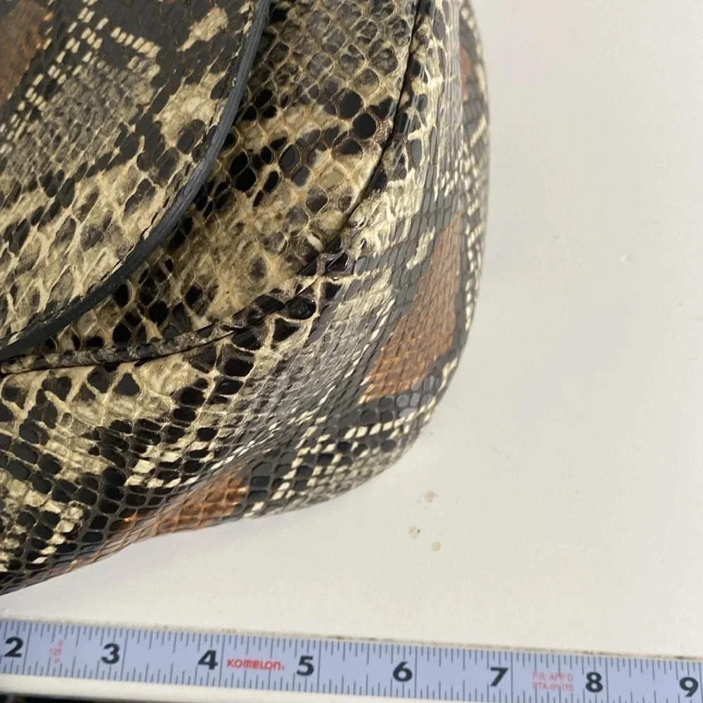 SIMON MILLER Snakeskin Printed Leather Bag - Picture 7 of 10